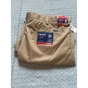Izod Heritage Chino Men’s Dress Pants Size 40/32 Double Pleat NWT